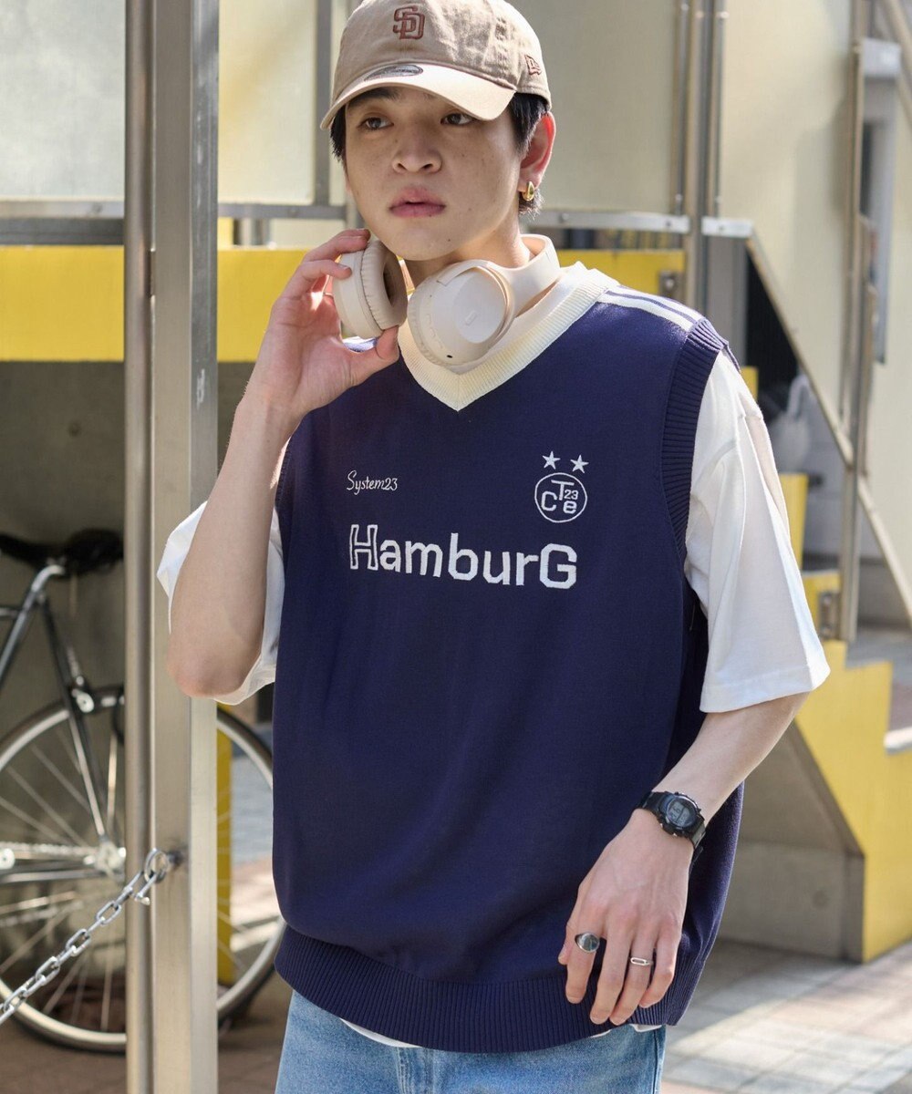 WEGO 【２点SET】アンサンブルゲームロゴニットベスト 