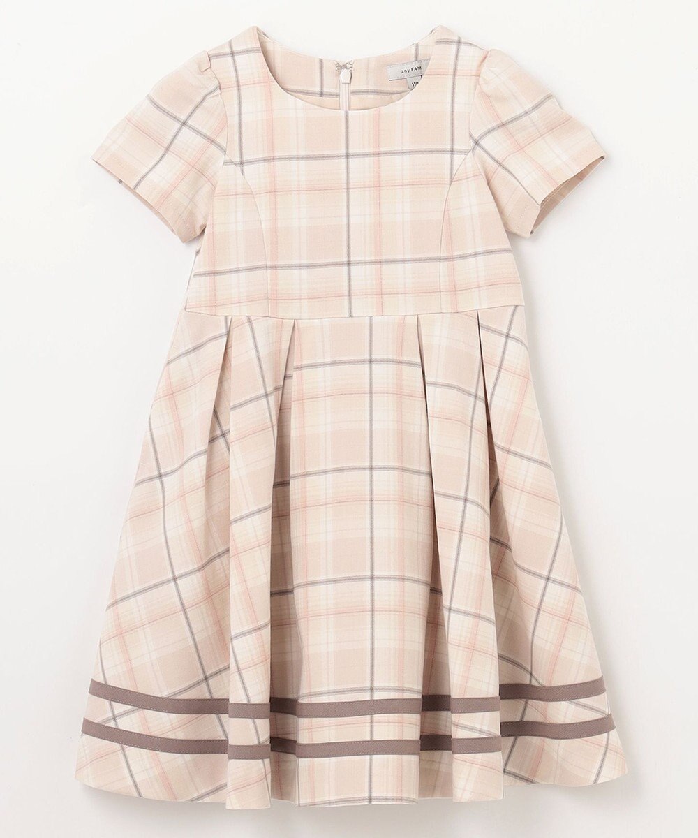 ANY KIDS ジャケット付き チェック ワンピース 