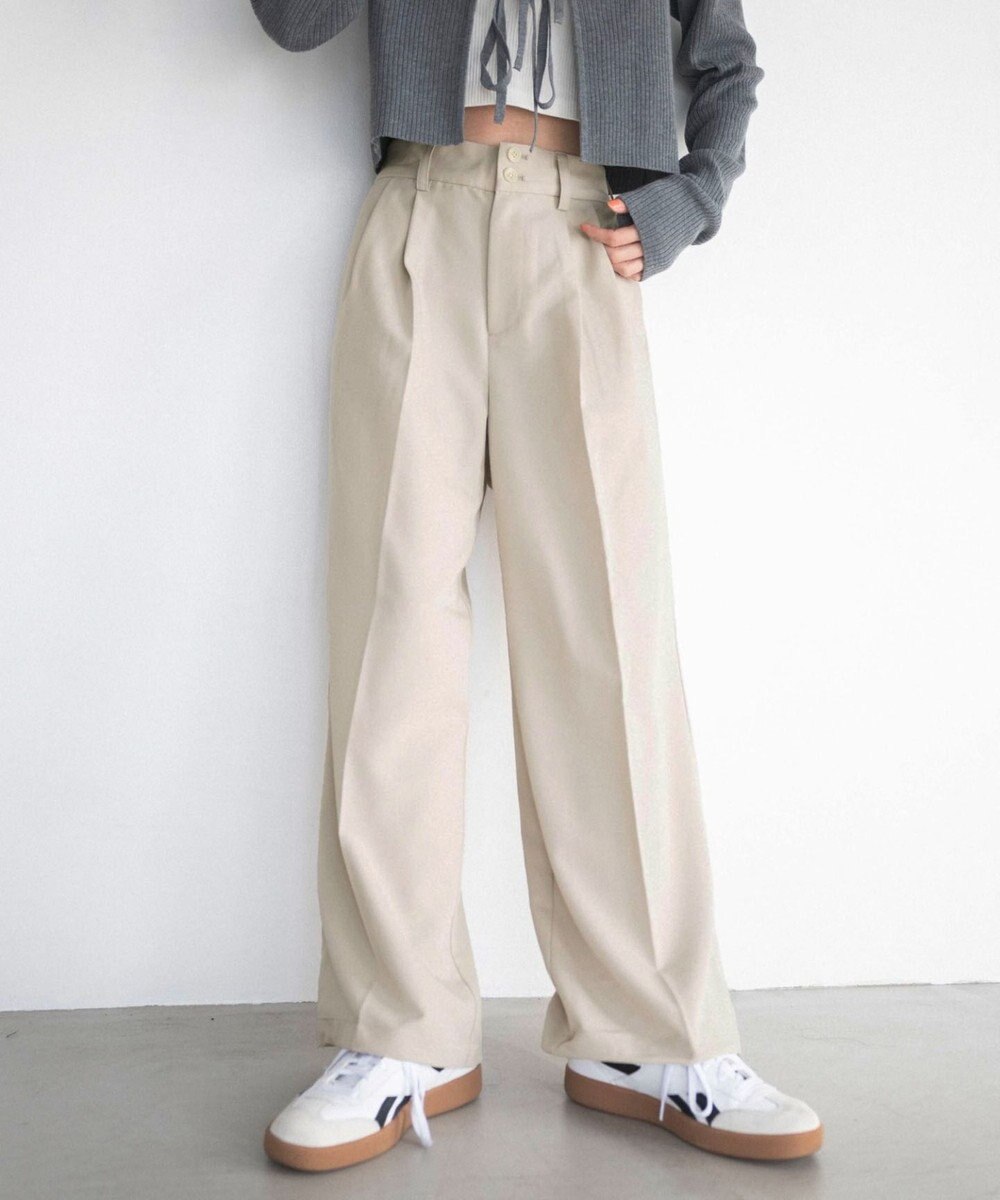 WEGO 【ユニセックス着用ITEM/SMLサイズ展開】バギースラックス 