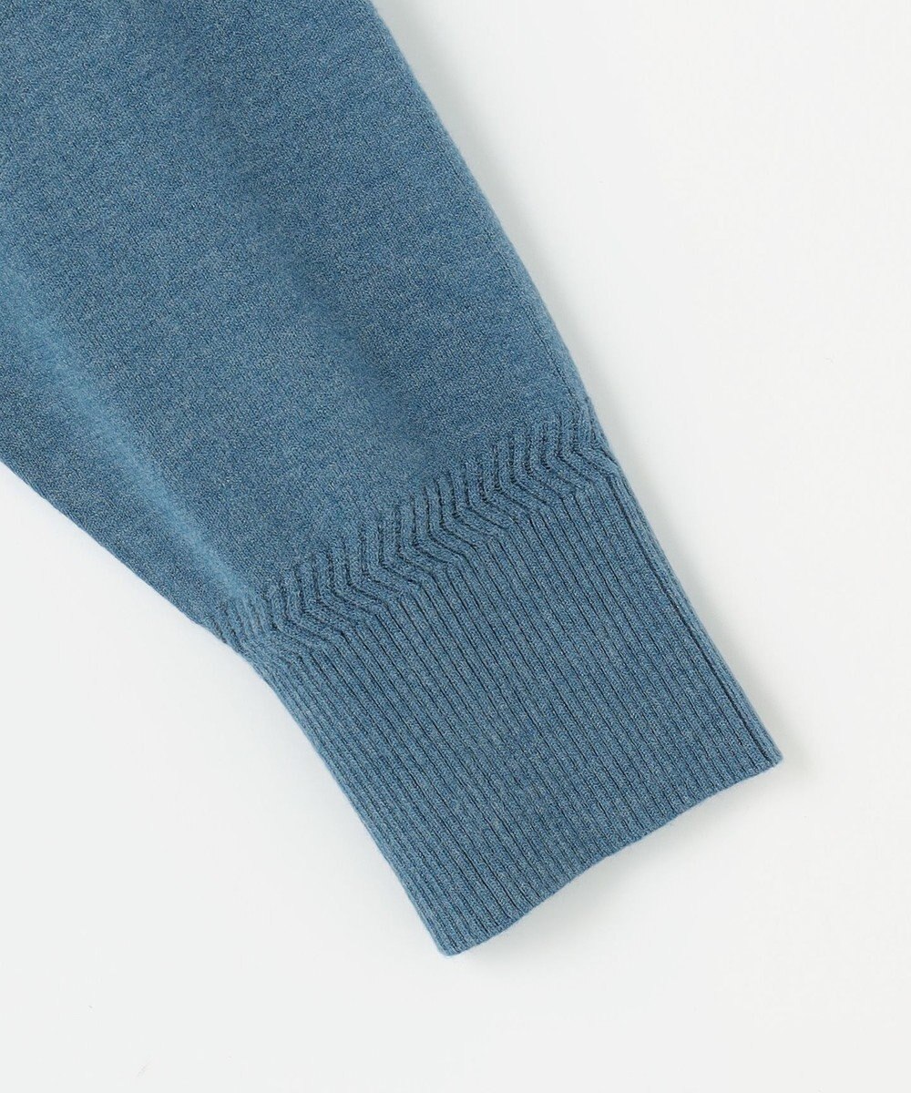 JOSEPH ABBOUD 【チクチクしない/イージーケア/3シーズン対応/サスティナブル】SNOWY  スタンドジップカーディガン 