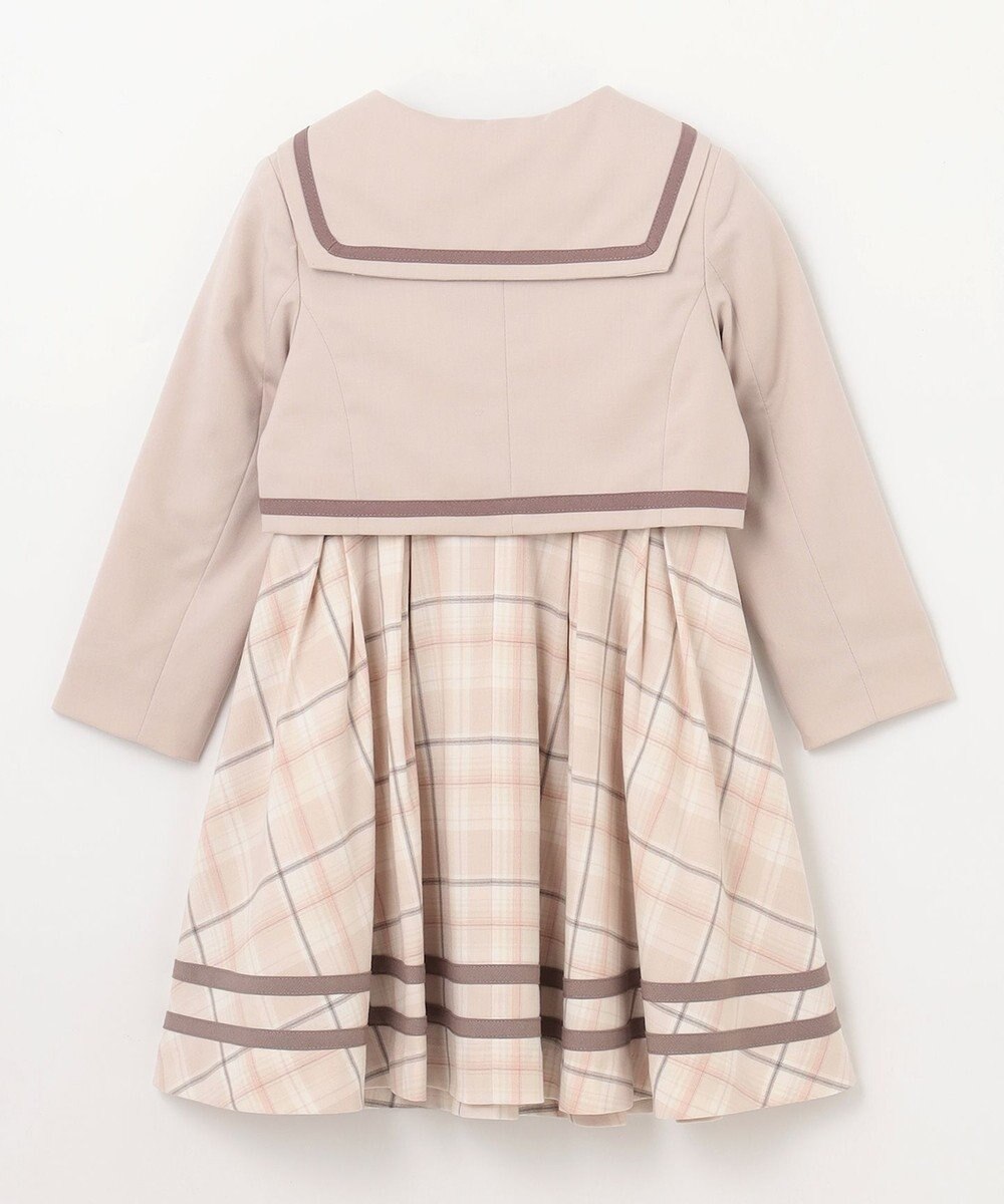 ANY KIDS ジャケット付き チェック ワンピース 