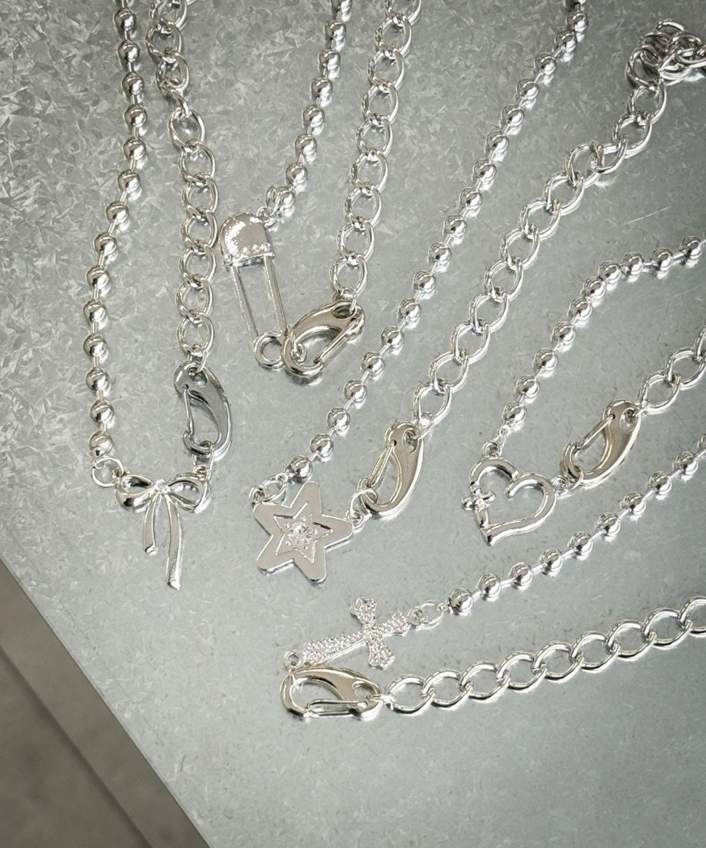 WEGO Lカラビナモチーフネックレス 