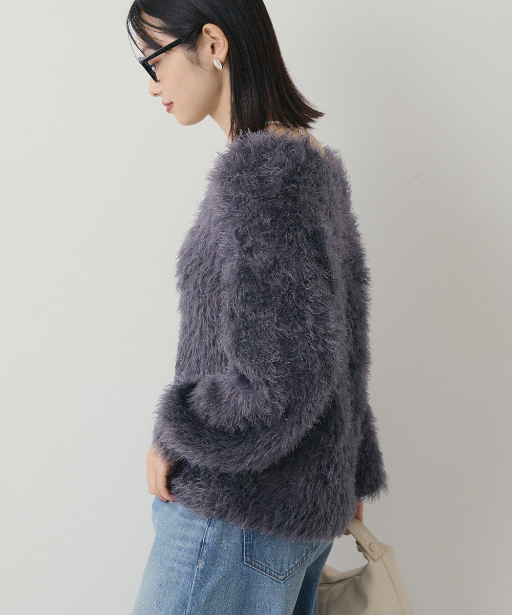 AMERICAN HOLIC Vネックシャギーニットプルオーバー 