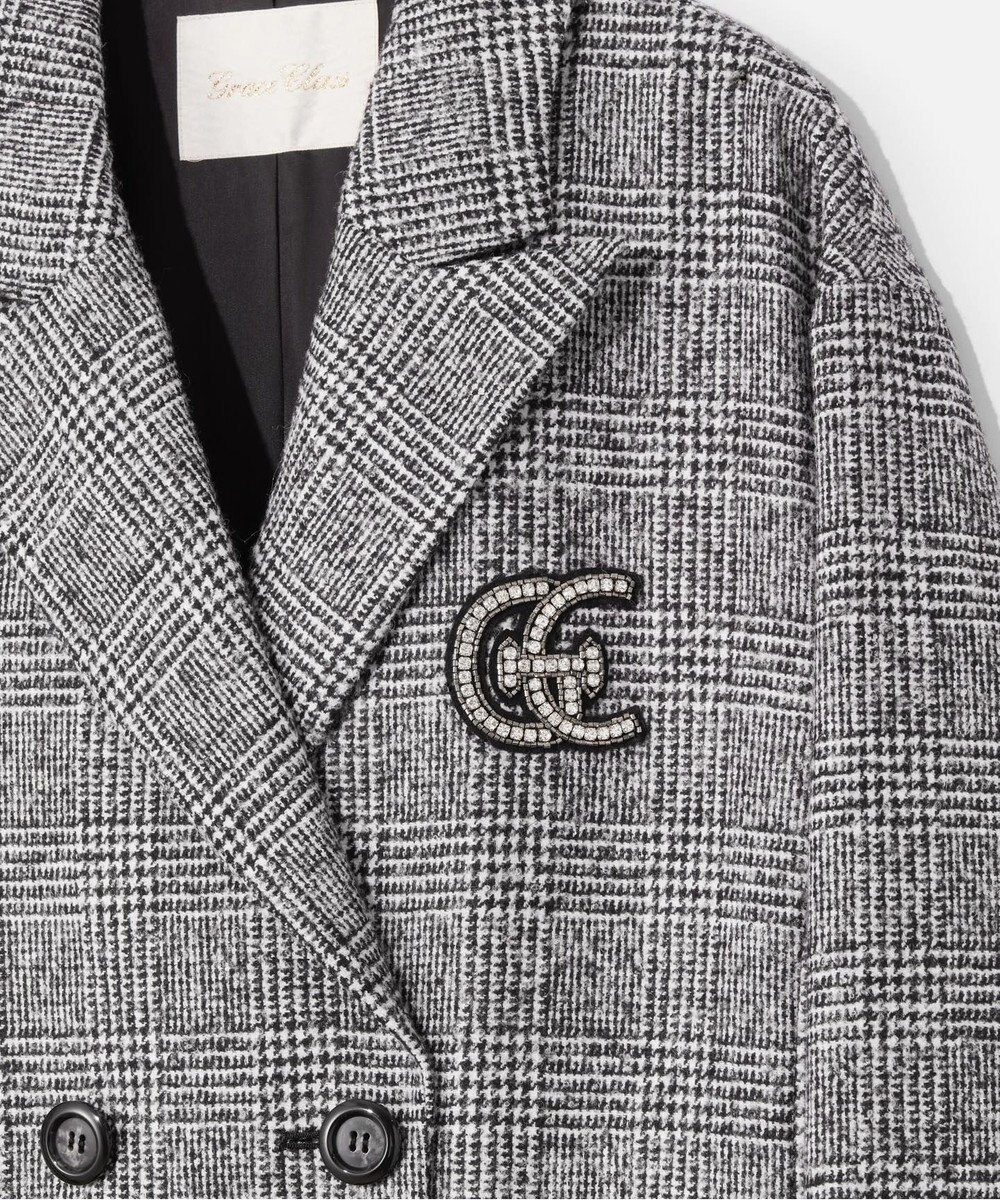 GRACE CONTINENTAL グレンチェックチェスターコート 