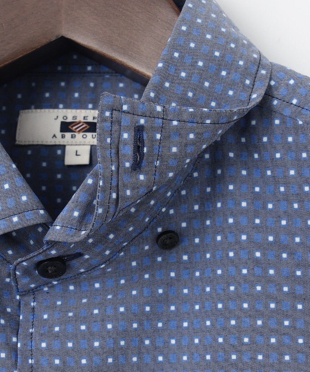 JOSEPH ABBOUD 【ストレッチ・洗える】ストレッチ プリント シャツ 