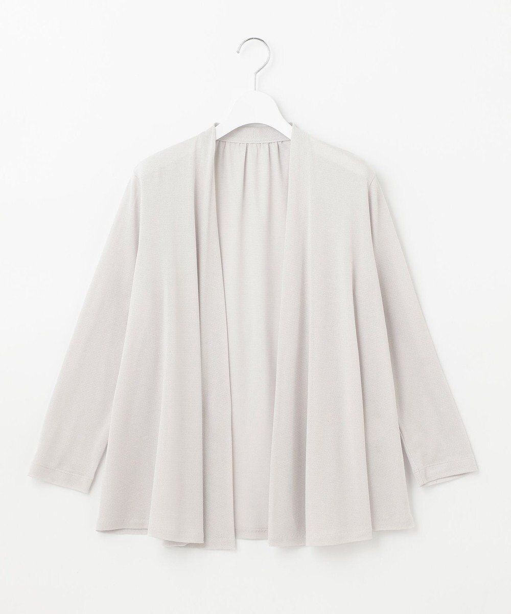 自由区 【保湿性/吸湿性/吸水速乾/接触冷感/UVケア】ハンディカーディガン ショート 