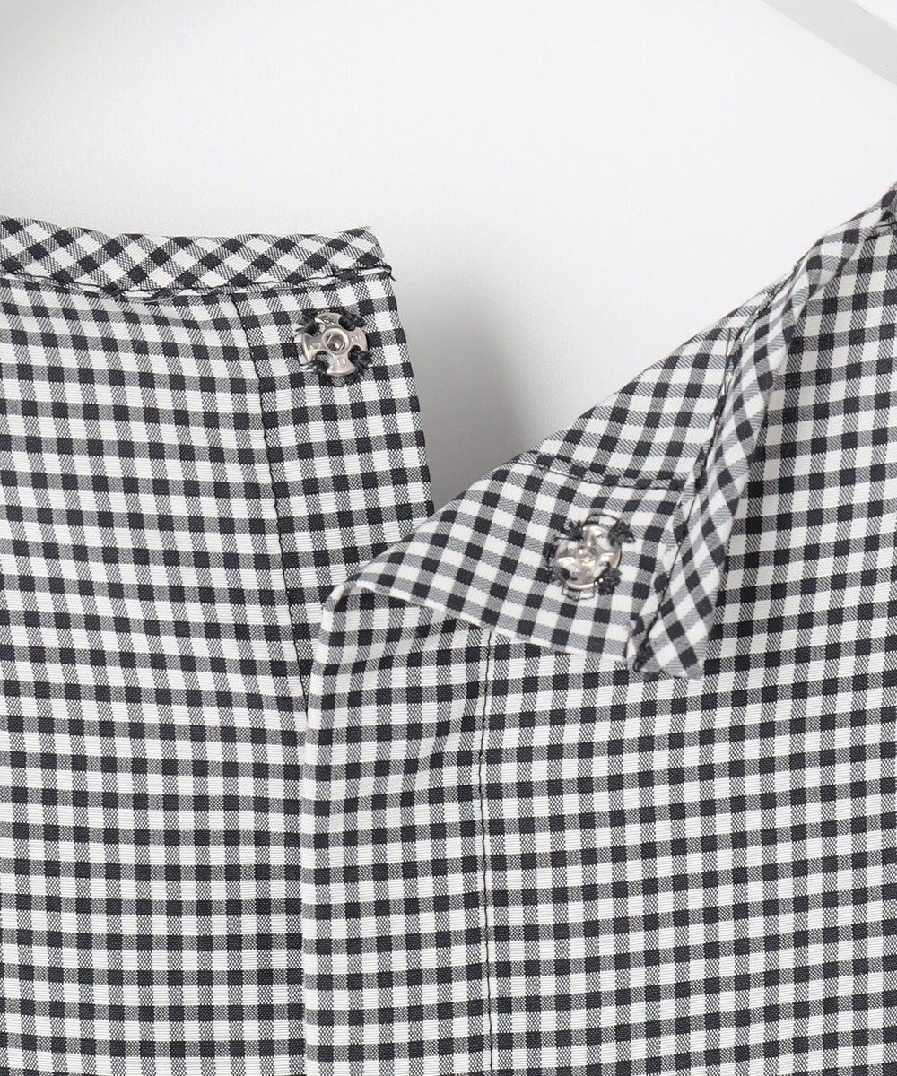 J.PRESS LADIES L 【一枚で着映え】アセVisギンガム ギンガム ブラウス 