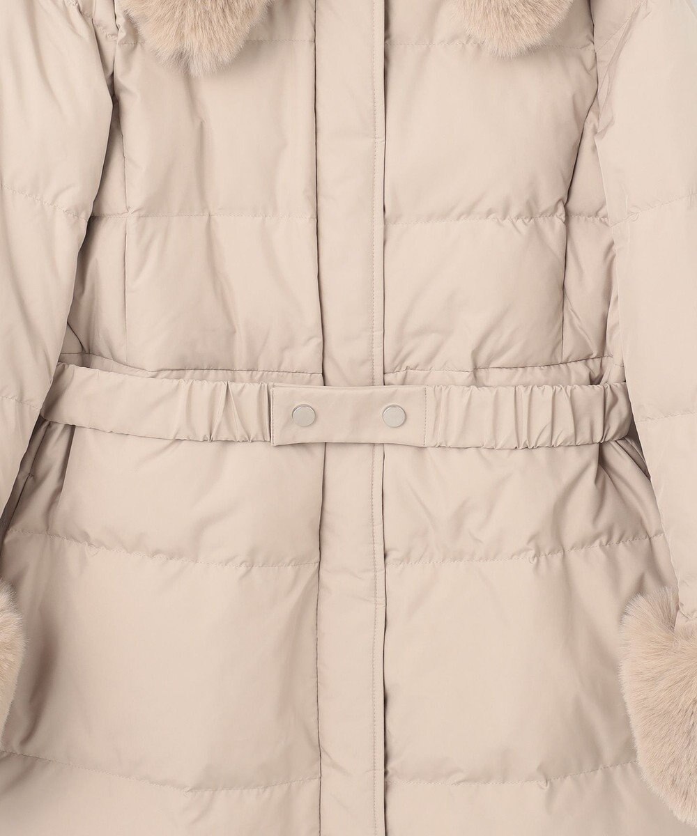 GRACE CONTINENTAL ファーパーツ付ロングダウン 