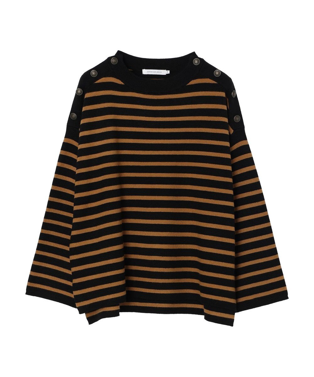 AMERICAN HOLIC バイパチショルダーボタンニットプルオーバー 