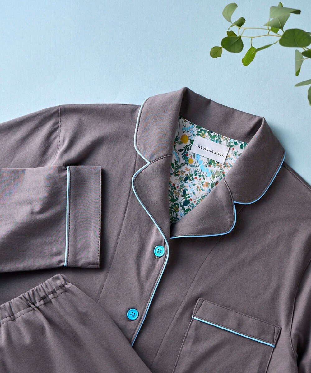 une nana cool 【綿100%】なめらかハイゲージ天竺パジャマ MADE WITH LIBERTY FABRIC 