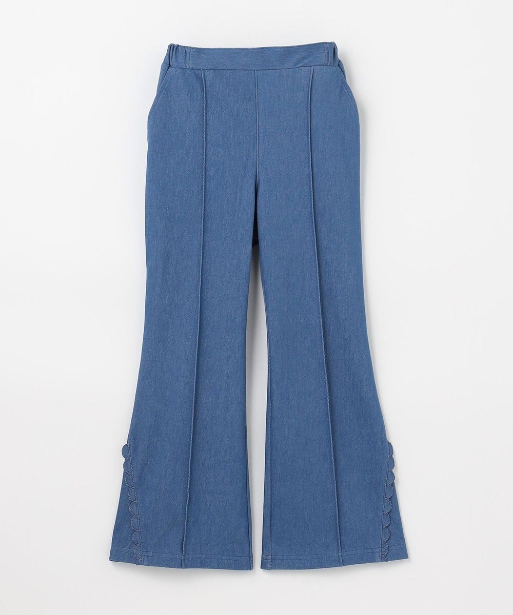 組曲 KIDS 【150-160㎝】フレア デニムパンツ 