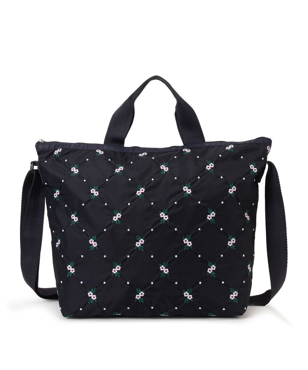 LeSportsac DELUXE EASY CARRY TOTE/フローラルラティスEMB 