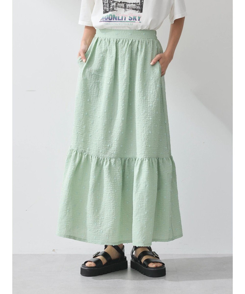 earth music&ecology ドットドビーフレアスカート 