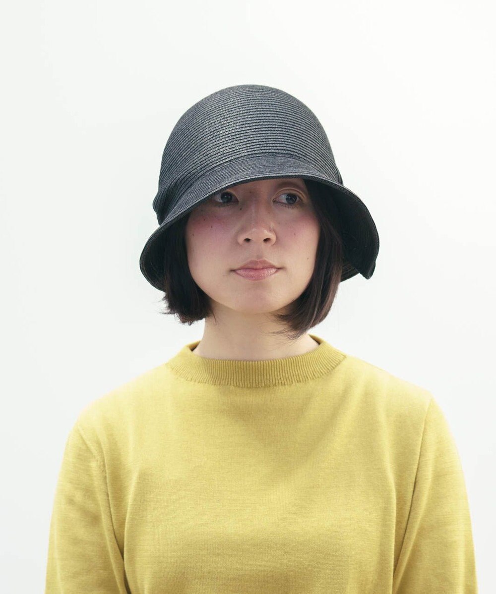 AND WOOL 〈UVカット加工〉〈軽くて折りたためる〉サイドタックの帽子 