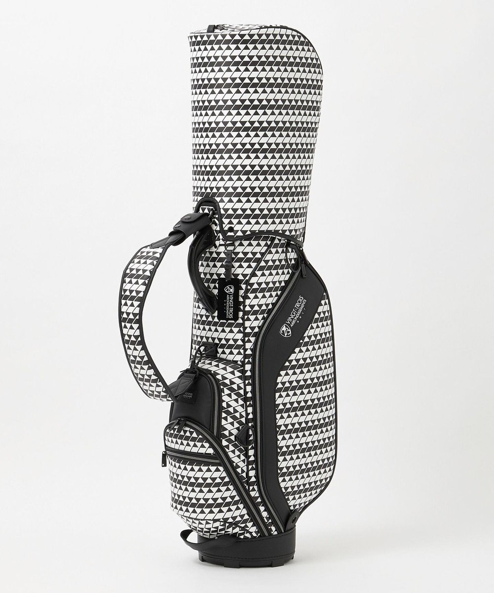 23区GOLF 【UNISEX】フラッグ総柄キャディバッグ　他と被らないデザイン 