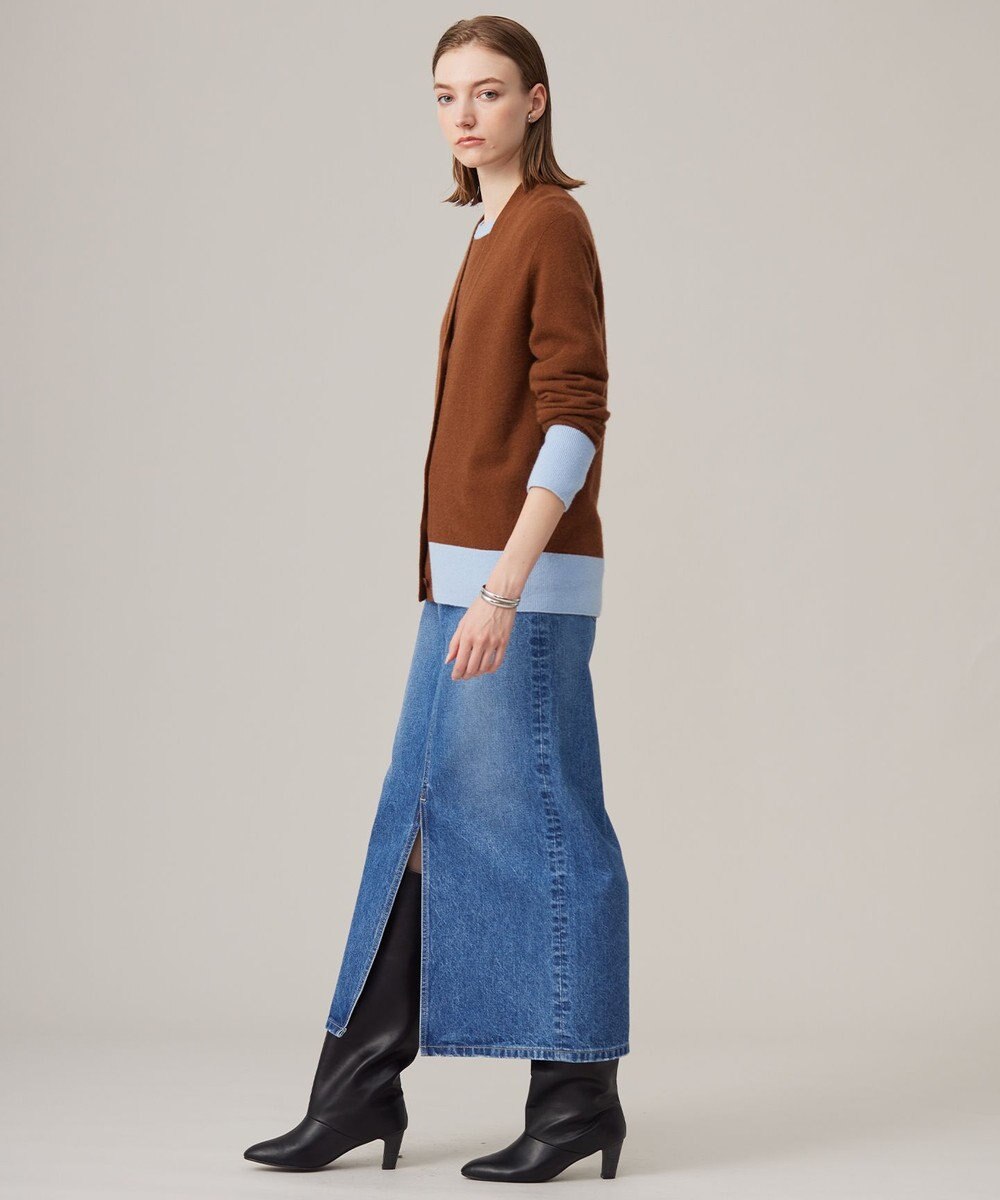 ICB L ピュアカシミヤ カーディガン 