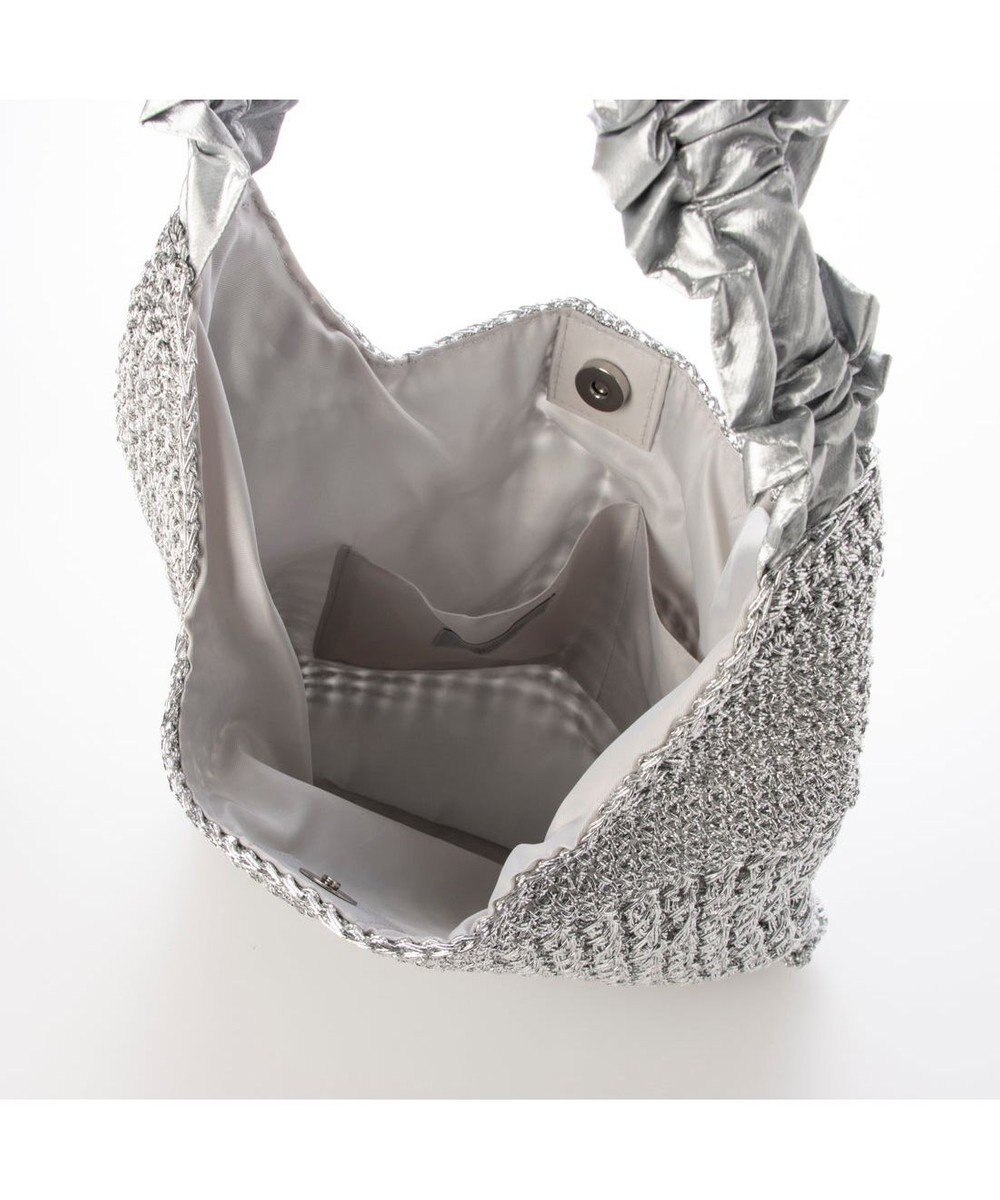 UNBILLION カシュカシュ cachecache / メタリックコードフリルハンドルトート 