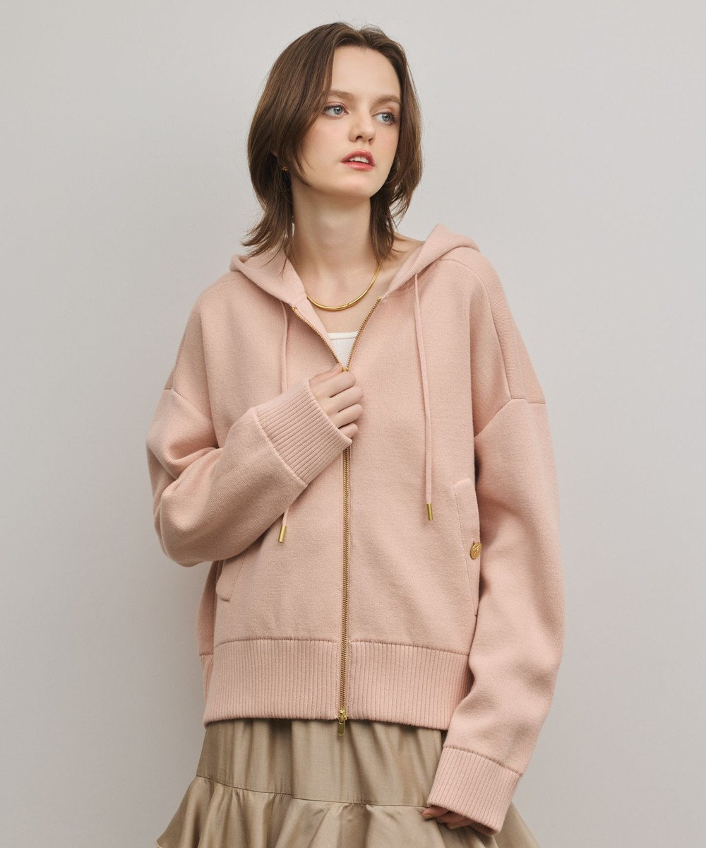 GRACE CONTINENTAL フォルムニットパーカー 