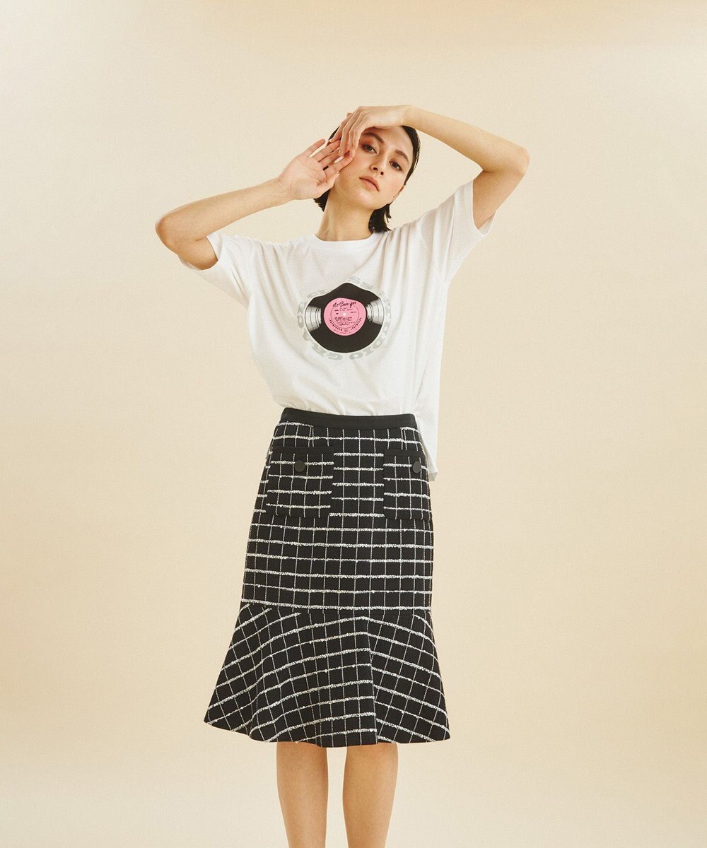 GRACE CONTINENTAL レコードプリントTシャツ 