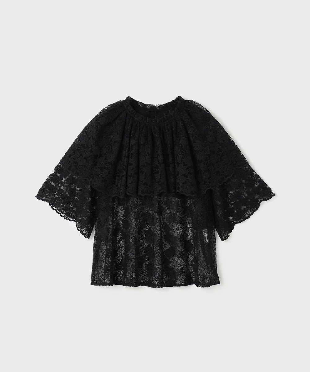 GRACE CONTINENTAL レースケープブラウス 