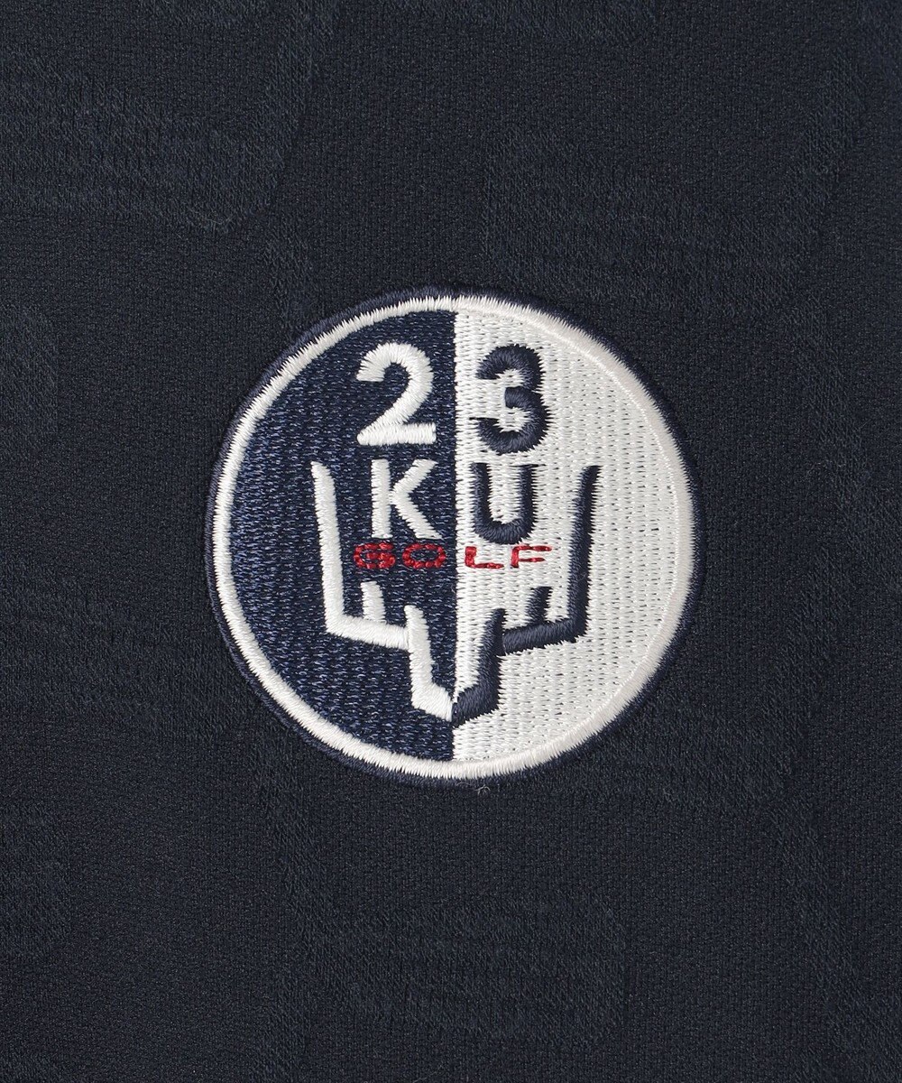 23区GOLF 【WOMEN】クラブジャガード柄 モックネックシャツ 