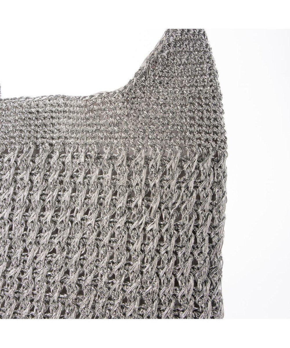 UNBILLION カシュカシュ cachecache / メタリックコードフリルハンドルトート 