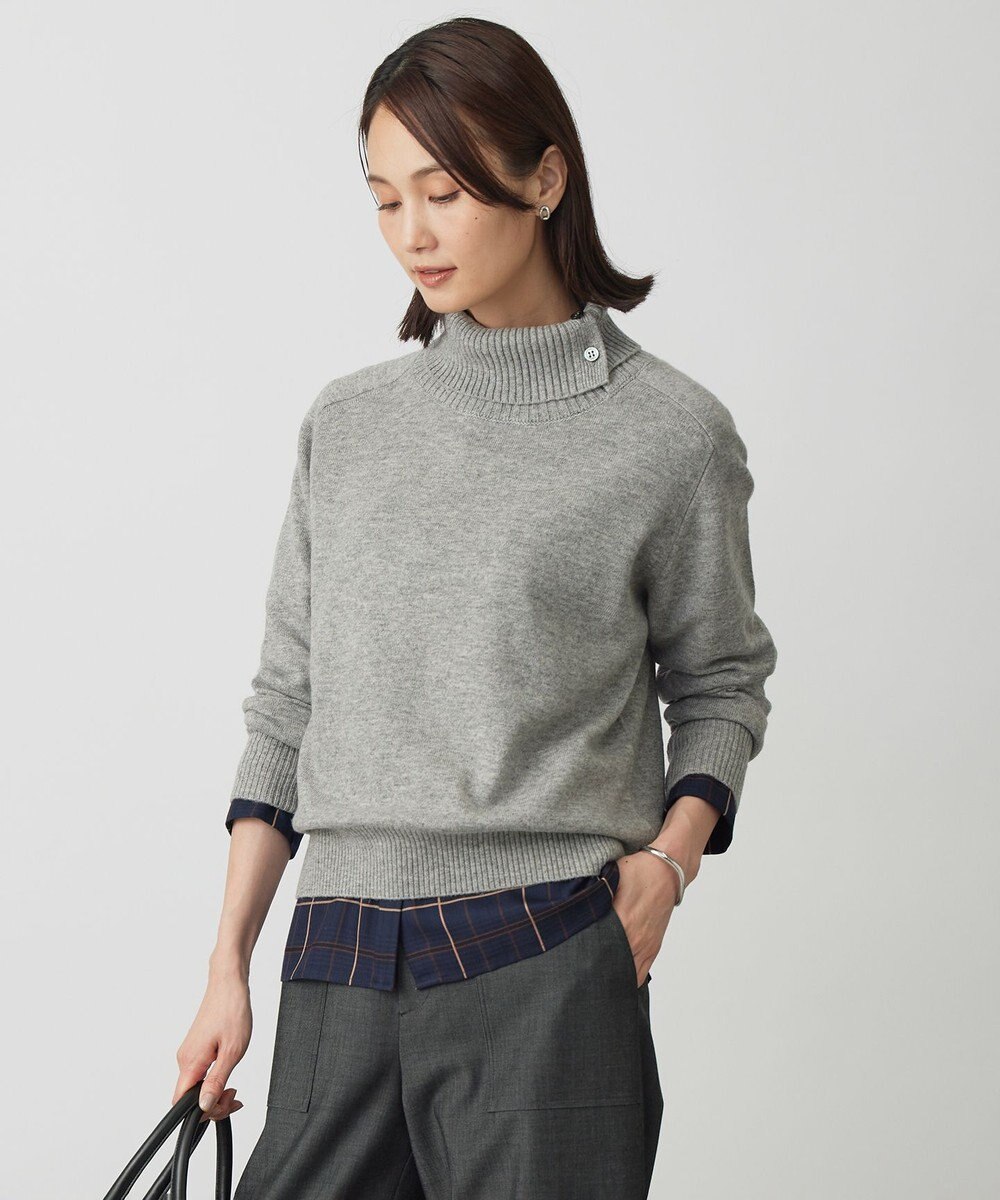 J.PRESS LADIES CASHMERE BLEND 襟付き ニット 