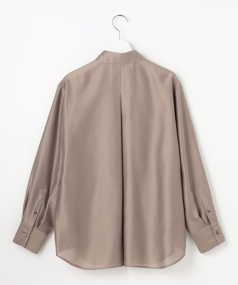 自由区 L シャイニーオーガンジーシアー シャツ 