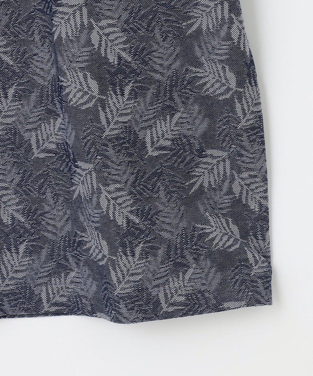 JOSEPH ABBOUD 【吸水速乾】リーフ柄ジャガード 半袖 ポロシャツ 