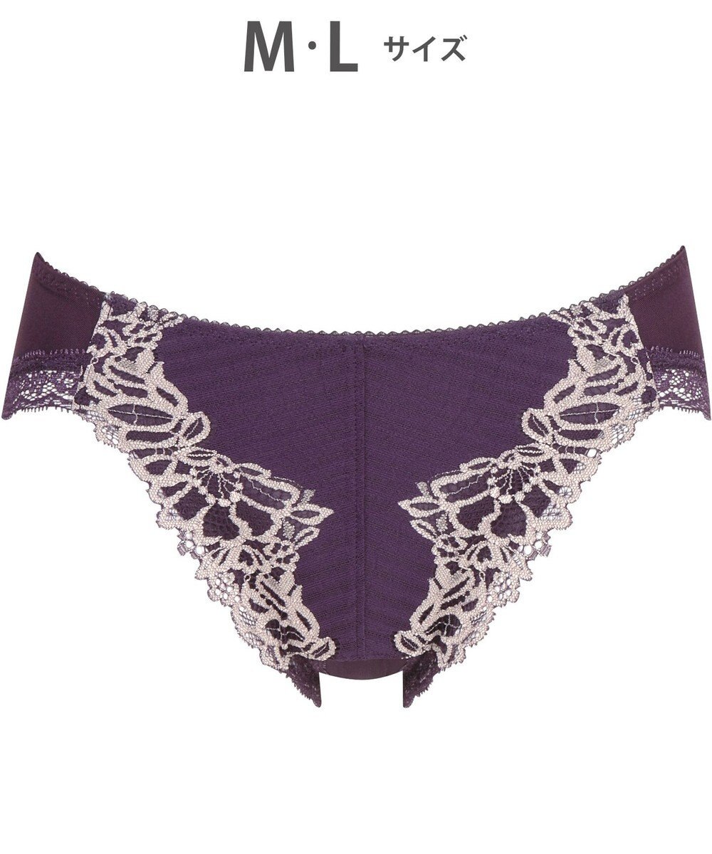 WACOAL ショーツ 【リボンブラ 脇すっきり】 BRB433とペア はきこみ丈あさめ ナイロンベア天竺素材(バック) レディース PRA133 /ワコール 