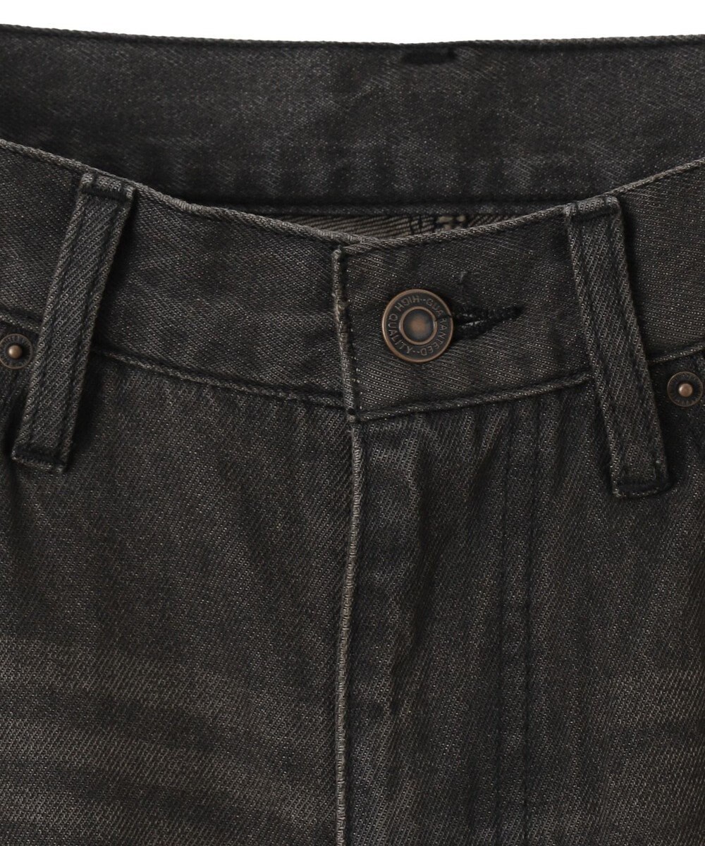 WEGO ラインストーンストレートデニムパンツ 