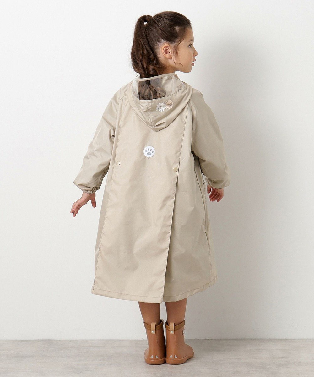 MOONBAT 【ジュニアリュック対応】ポールアンドジョー ポーチ付きキッズレインコート 