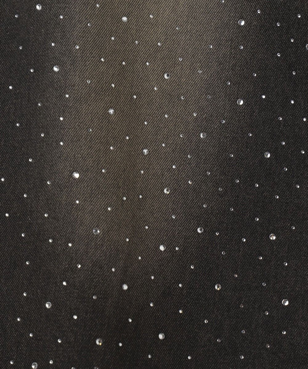 WEGO ラインストーンストレートデニムパンツ 