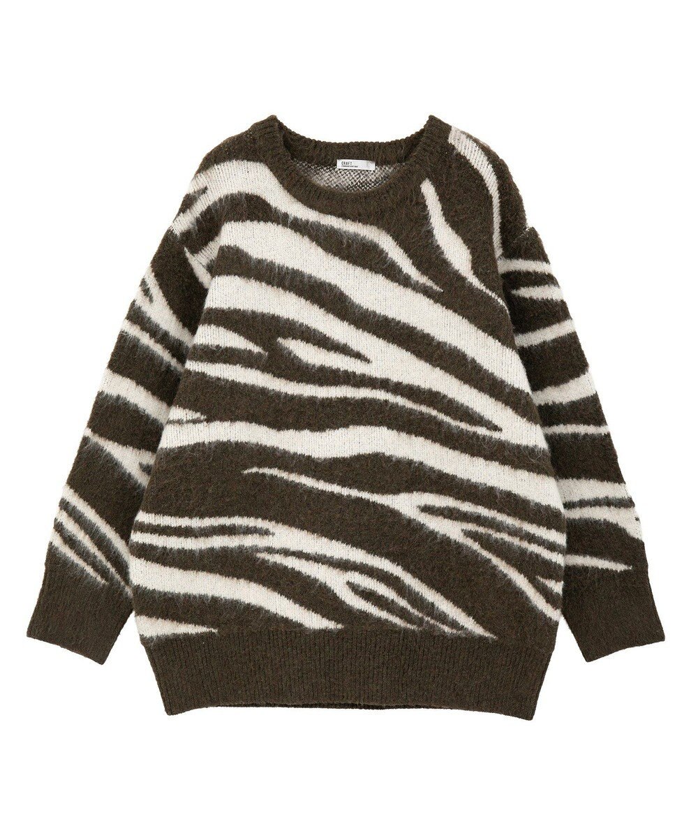 CRAFT STANDARD BOUTIQUE アニマルジャカードニットプルオーバー 