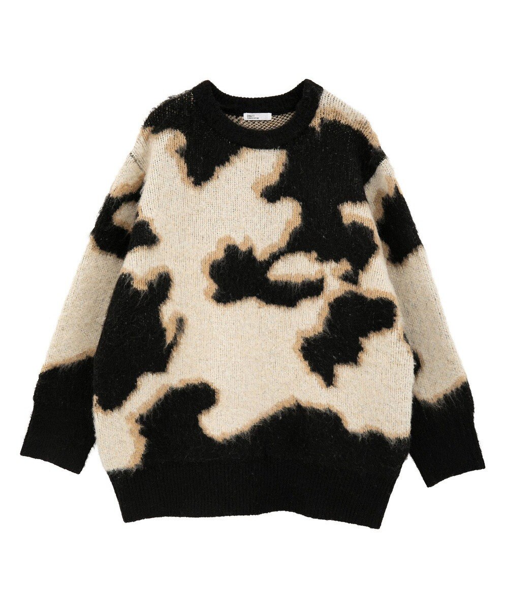 CRAFT STANDARD BOUTIQUE アニマルジャカードニットプルオーバー 