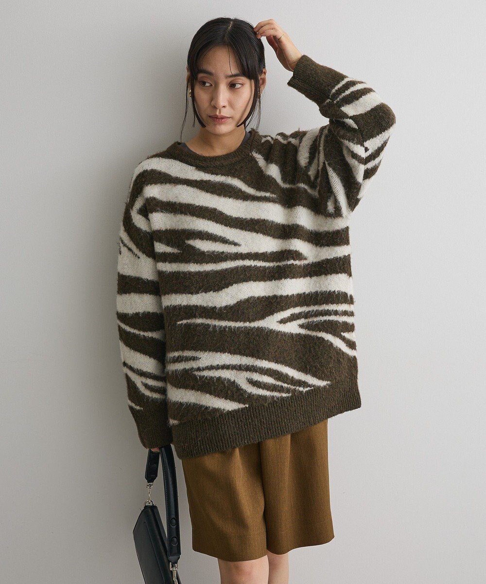 CRAFT STANDARD BOUTIQUE アニマルジャカードニットプルオーバー 