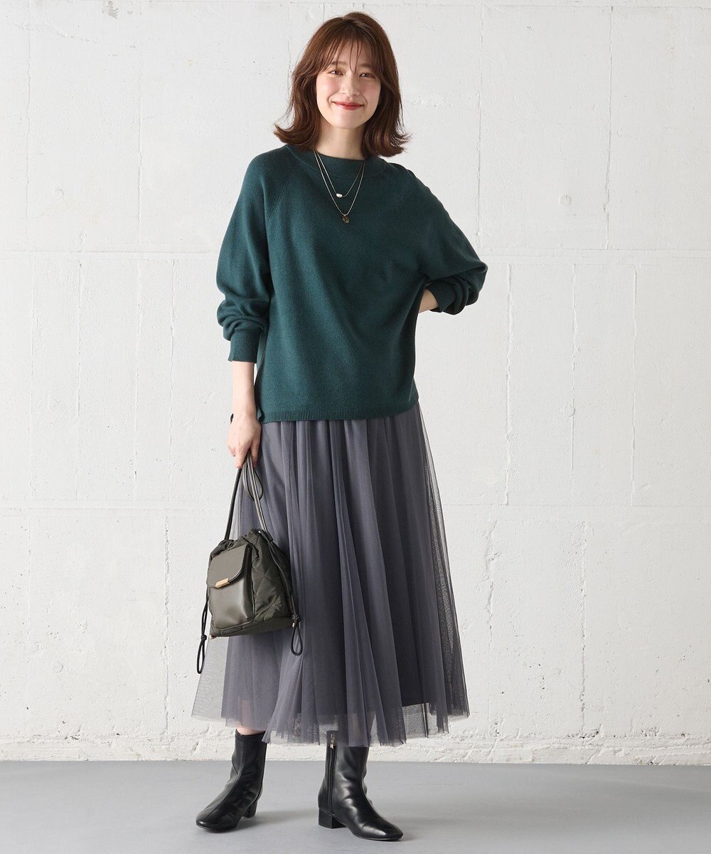 ANY 【洗濯機可能】しあわせタッチニットプルオーバー 