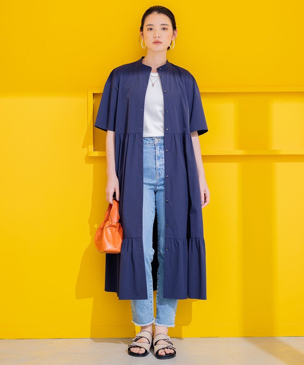 組曲 【弱撥水機能・UVケア】ライトナイロンストレッチ ワンピース 