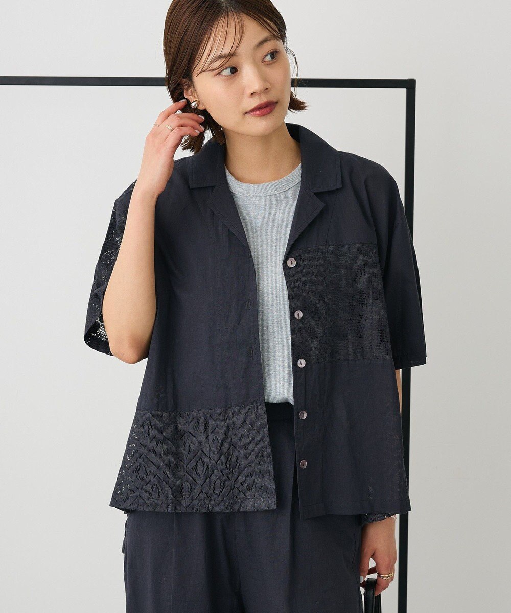 CRAFT STANDARD BOUTIQUE レースパッチワークシャツ 