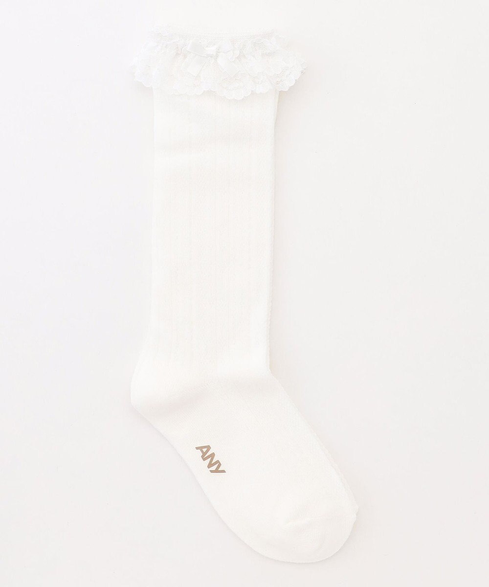 ANY KIDS レースハイソックス 