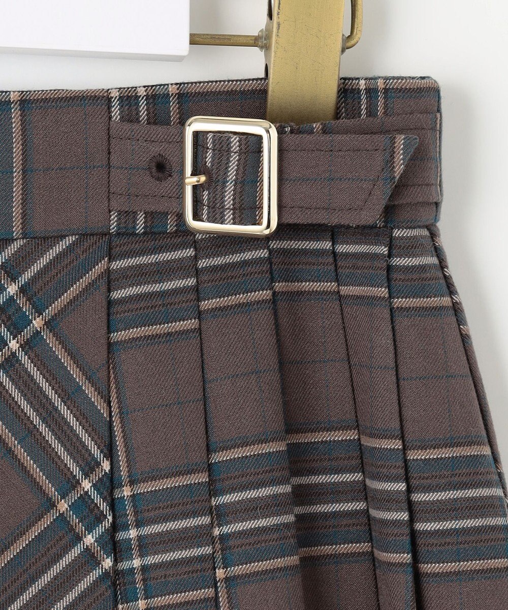 ANY SIS 【洗える】サイドプリーツチェックフレア スカート 