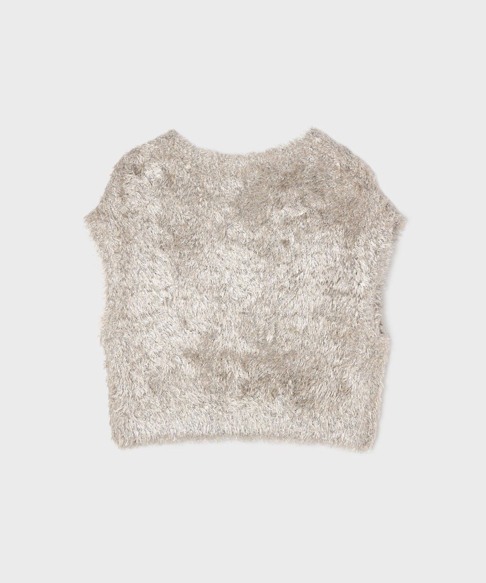 GRACE CONTINENTAL ラメフェザーベスト 