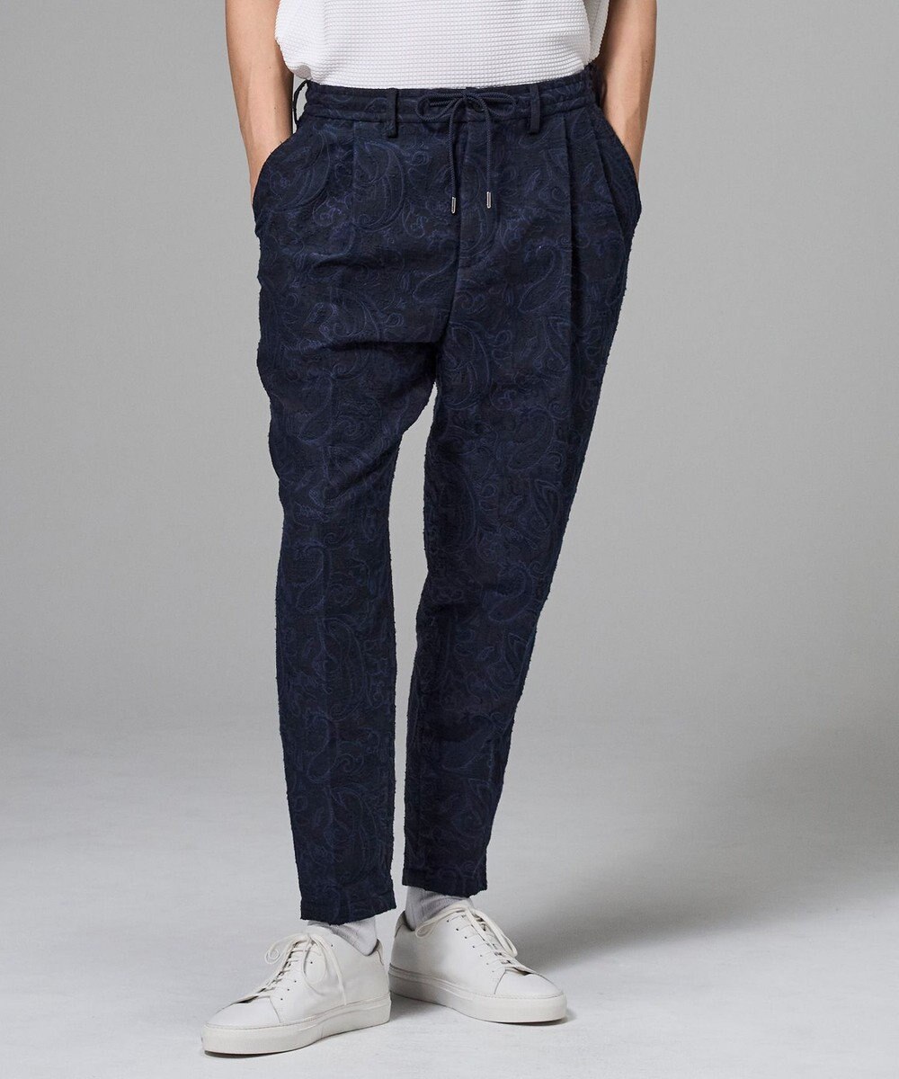 JOSEPH HOMME 【新柄】エス二カルスラブジャガード ドロスト付ワイドテーパードパンツ/ ORIGIN CONVERTIBLE 