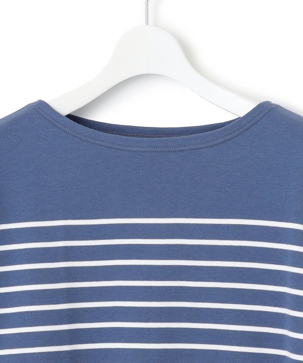 23区 【洗える】Armor-lux スムース ボーダー クロップド カットソー 