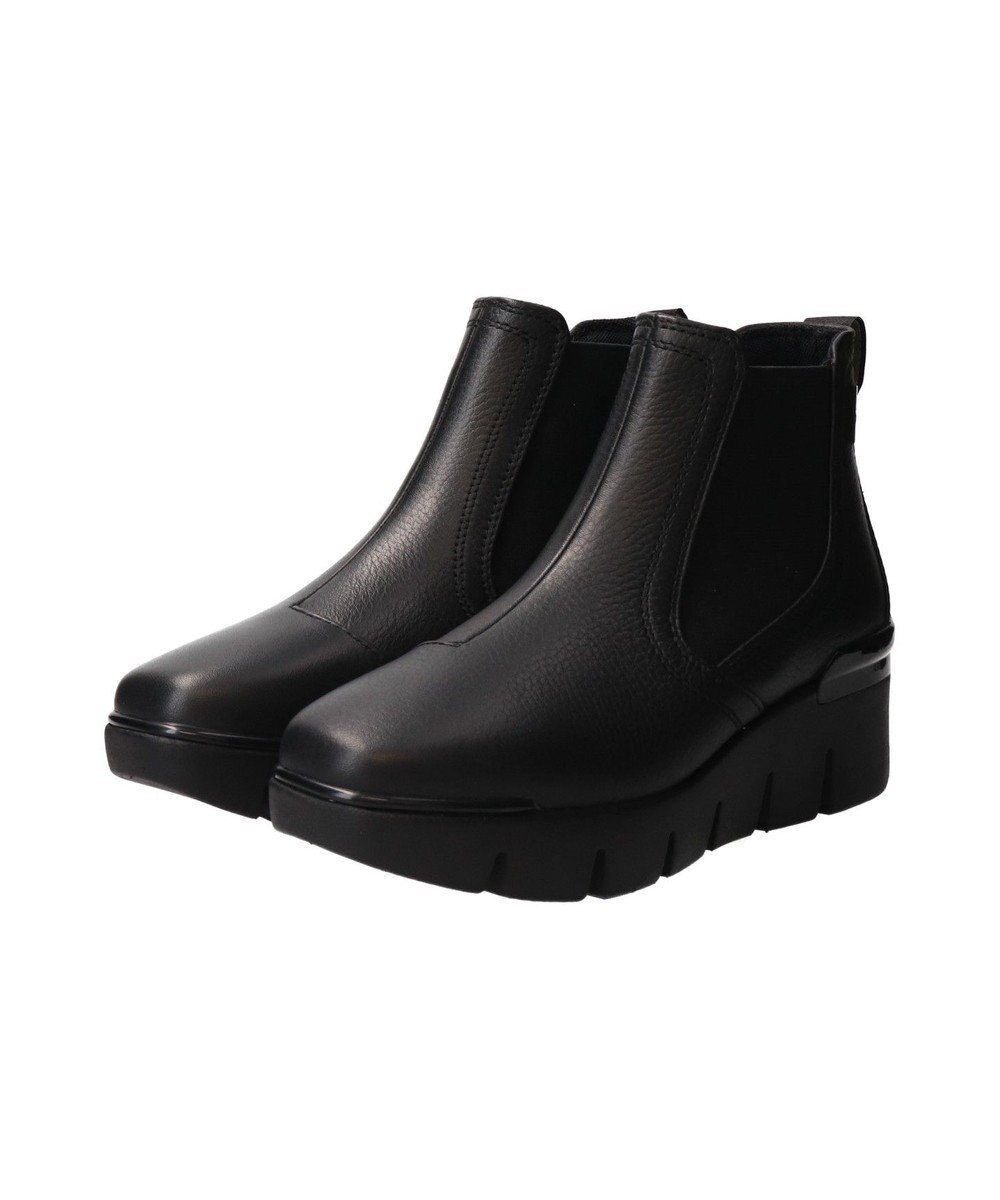 INTER-CHAUSSURES 【BUSSOLA】サイドゴアレザーショートブーツ 