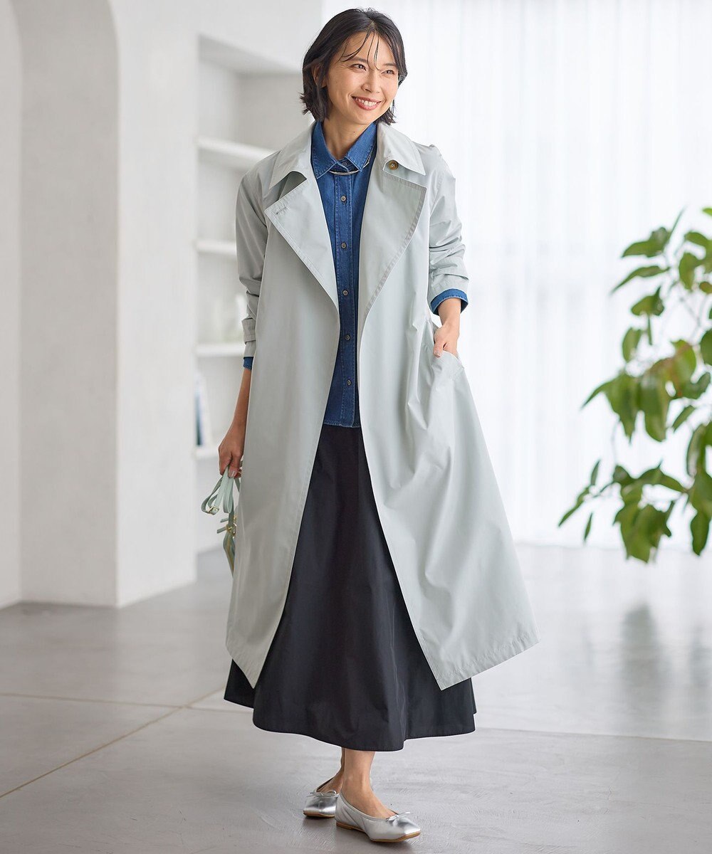 23区 【Oggi4月号掲載/洗える】23区DENIM ライトダンガリー クロップドシャツ 