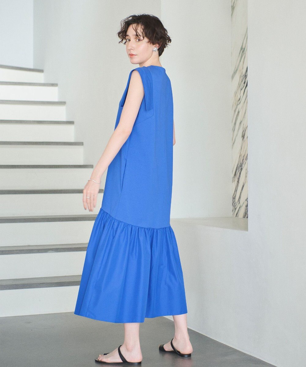 #Newans 【撥水・吸水速乾】コンビネーションペプラムワンピース 