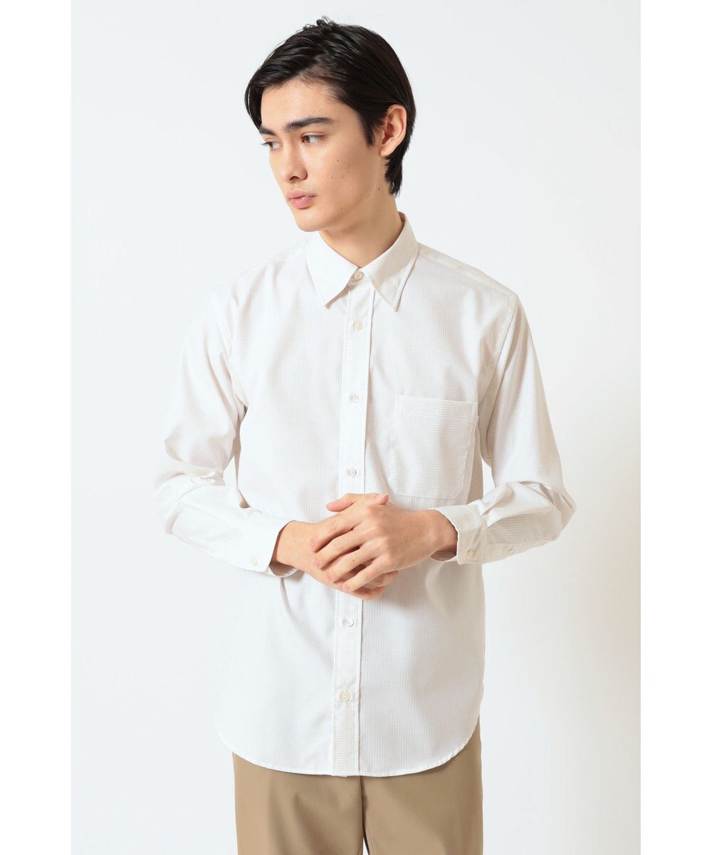 DAKS リンクルフリー コットンカットドビーシャツ 