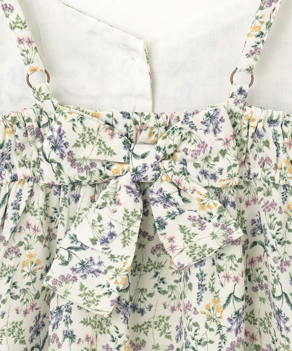 ANY KIDS フラワープリント キャミ ワンピース 