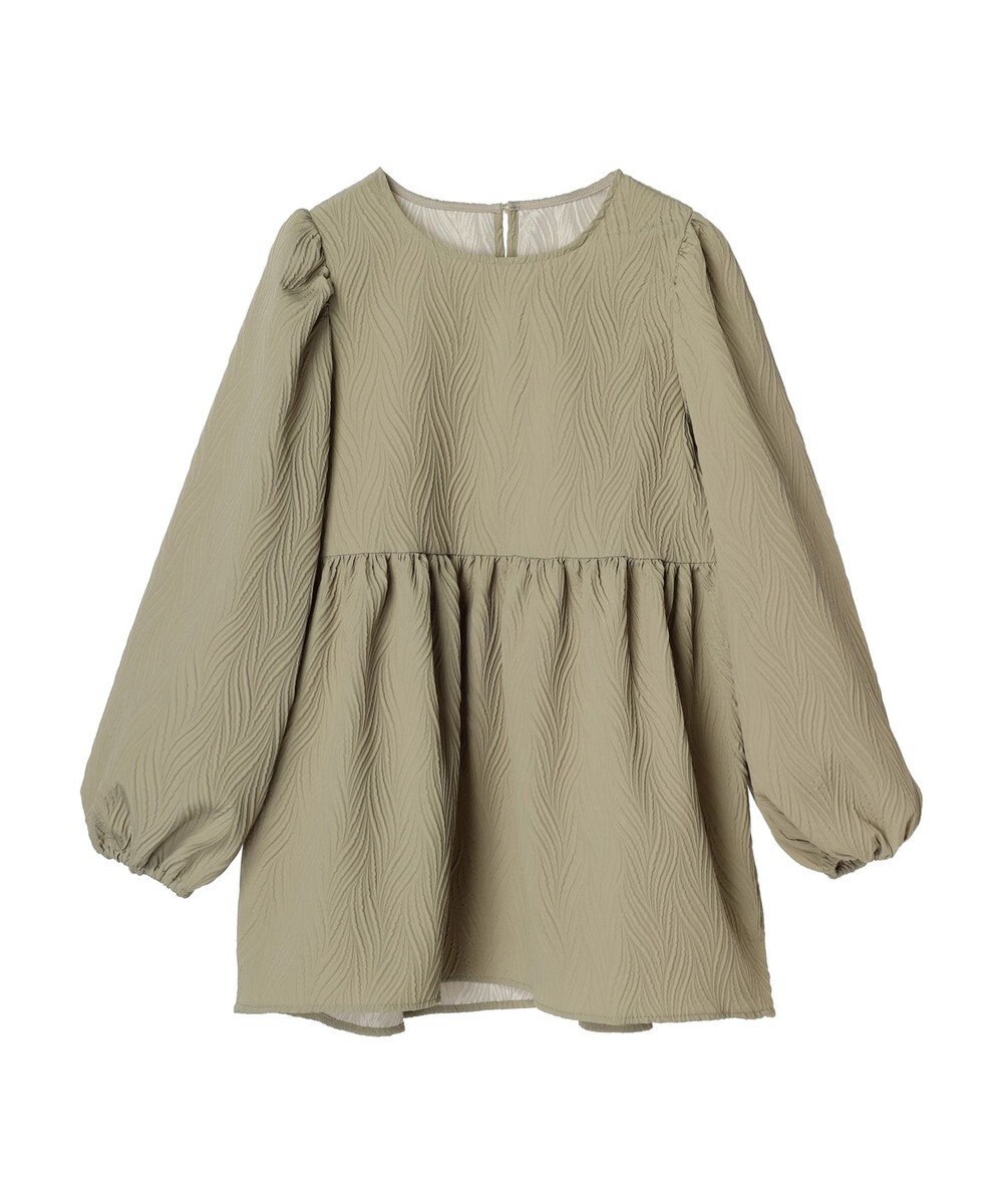 Green Parks ・ＥＬＥＮＣＡＲＥ　ＤＵＥ　フクレジャカードブラウス 